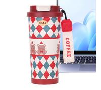 Genérico Bicchiere termico natalizio | Bicchiere in acciaio , bicchieri portatili per acqua, per ufficio studenti, viaggiatori, all'aperto, palestra, sport, trekking, pic-nic, spiaggia, campeggio