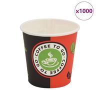 Generico Bicchieri da caffè Monouso in Carta 1000 pz 120 ml (4 oz),Commercio e Industria,Ristorazione,Piatti e Posate USA e Getta,Tazze USA e getta-30084