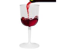 Generico Bicchieri da vino da viaggio | Bicchiere vino portatile infrangibile e trasparente | Bicchieri con stelo lavabili in lavastoviglie campeggio e viaggi