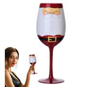 Generico Bicchieri da vino natalizi, Bicchieri natalizi - Bicchiere da vino rosso in natalizio con stelo,Divertente centrotavola natalizio in per bicchieri per il matrimonio di Capodanno
