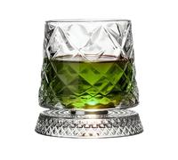 Generico Bicchieri Da Whisky Girevoli - Bicchiere Rotante Per La Casa, Girevole Vecchio Stile Con Sottobicchiere | Bicchiere Da Degustazione Di Whisky Bourbon | Per Gli Uomini Papà Marito Figlio Di