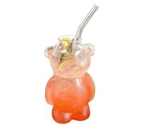 Genérico Bicchieri in riutilizzabili a forma di orso, 320 ml, per acqua, caffè, latte freddo e acqua calda, cocktail, birra, vino, casa, bar, ufficio, caffè