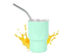 Generico Bicchierini da Shot Bicchiere Da Bere 90ml Con Cannuccia | Bottiglie Acciaio Inossidabile Per Liquori, Tè, Whisky, Regalo Nuziale
