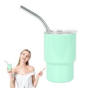 Generico Bicchierini Da Shot Bicchiere Da Bere 90ml Con Cannuccia | Bottiglie In Acciaio Inossidabile Per Bevande Calde E Fredde, Ideali Per Feste E Party