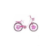 Generico Bicicletta da bambina Camilla colore rosa con accessori cestino misura 20"