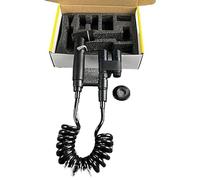 Generico Bidet in Rame, spruzzatore for Bidet Portatile for WC, Mini spruzzatore for Rubinetto WC, Set Bidet Portatile, valvola angolare a Doppia Uscita(Black Suit)