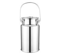 Generico Bidone del Latte in Acciaio Inossidabile da 10 Litri - Secchio del Latte in Metallo 201 Resistente, distributore di Bevande con Coperchio sigillato per Vino, Olio, Acqua e Bevande - Brocca v