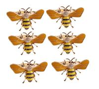 Generico Biene Serviettenringhalter - 6pcsTissue-Tischring - Honey Bee Serviettenhalter Gold Serviettenhalter Ringe für Tischdekoration Pastoralen Stil Strass Tissue Ring