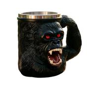 Generico Big Ape Coffee Cup - Resin Stainless Steel 500ml | Red Eyed Monkey Mug With Handle Novelty Coffee Cup | For Picnic Outdoor Water Campfire Tea Hiking Game Home Camping Party Whiskey Use