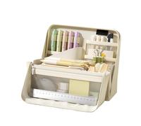 Generico Big Pencil Case,Multiple-Compartment Waterproof Organizer - 22x18x7.8cm Stand Up Pencil Case Pen Bag | Convenient For Stationery Supplies Home College School Office Teen Girls Women Student