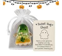 Generico Biglietti Abbracci Halloween, Biglietti Rassicuranti, Souvenir di Halloween Rassicurante con Pipistrelli Corvi e Dio della Morte per Adulti Ragazzi e Colleghi