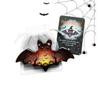 Generico Biglietti Abbracci Halloween | Biglietto di Incoraggiamento - Souvenir di Halloween Rassicurante con Pipistrelli Corvi e Dio della Morte per Adulti Ragazzi e Colleghi