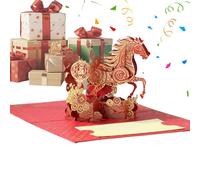 Generico Biglietti di Auguri Natalizi con | Biglietto di Auguri Collezionabile Leggero Ricordo - Biglietti Di Di Natale 2026 - per Famiglia Amici Uomini Bambini Casa Festività Capodanno