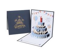 Genérico Biglietti di compleanno con musica e luce, decorazione per festeggiare sorella, figlia, bambini, marito, donne, uomini