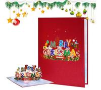 Generico Biglietti di Natale | Biglietti 3D Divertenti con Musica e Luci | Decorazioni da Tavolo per Compleanni Lauree Scuola e Famiglia | Auguri per Casa Ufficio e Incontri Speciali