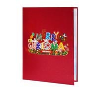 Generico Biglietti di Natale | Biglietti 3D Divertenti con Musica e Luci | Decorazioni da Tavolo per Compleanni Lauree Scuola e Famiglia | Auguri per Casa Ufficio e Incontri Speciali