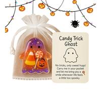 Generico Biglietti Halloween Portafortuna | Biglietti Tascabili a Forma di Fantasma e Fuoco | Ricordo di Consolazione per Bambini Adulti Dipendenti Colleghi | Studenti Laureati Viaggio Casa