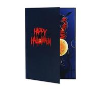 Generico Biglietto D'Auguri Halloween 3D,Fantasma Di Buon Halloween Carta 3D - Scultura Carta Originale con Busta per Padre Amici Ragazzi Bambini e Adulti