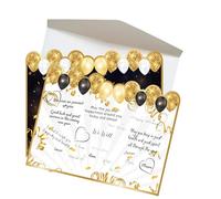 Genérico Biglietto di compleanno gigante | Decorazioni per feste con busta - Biglietti di auguri extra large - per conservare memorie per uomini e donne in occasione di feste riunioni di famiglia e