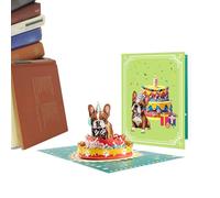 Generico Biglietto Di Compleanno Per Cani Divertente - Biglietto Di Compleanno Divertente | Decorazione 3D Per Feste Femminili Ragazze Adulti