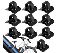 Generico Bike Cable Guide, 10 Piece Set with Alloy Base, 0.78 inch Adhesive Backing & Sturdy Design, Bicycle Accessory for Brake, Shifter, Derailleur Cables Management on Mountain or Bikes