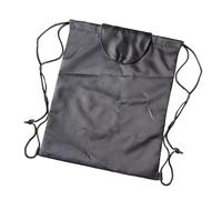 Generico Bike Helmet Storage Bag, Helmet Carry Drawstring Bags, 19.69x19.69 inches Waterproof Basketball Organizer, Hard Hat Backpack for Outdoor Sports Running Camping Cycling, Black