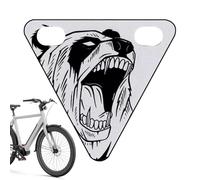 Generico Bike Reflectors - Triangle Safety Sign for Road Visibility | Cycling Warning Plate for Kids & Adults, Family Outings, Mountain Biking, Touring, Racing, Commuting & Urban Night Riding