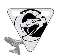 Generico Bike Reflectors - Triangle Safety Sign for Road Visibility | Cycling Warning Plate for Kids & Adults, Family Outings, Mountain Biking, Touring, Racing, Commuting & Urban Night Riding