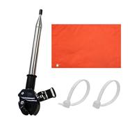 Generico Bike Safety Marker, Adjustable Height Visibility Use, High Visibility Warning with Strong Pole Design, Compact Size Small Color Orange, Motorcycle Golf Cart Kayak Trailer Wheelchair ROA
