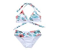 Generico Bikini Che Non Lascia Il Segno 2 Pezzi Donna Costume da Bagno da Donna a 2 Pezzi, Bikini, Costume da Bagno, Stampa Floreale, Bikini Costume Piscina Donna da Bagno Donna (Blue, L)