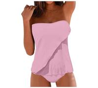 Generico Bikini Donna Curvy Piscina Due Pezzi Triangolo Sportivo Mare Intero