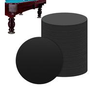 Generico Billiard Pool Table Foot Pads - 50 Pieces Anti-Slip Rubber Design, Gripper Support | Pool Table Leg Pads | Prevent Wobbling, Leveling Diameter, Hotel Restaurant Apartment Game Room