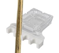 Generico Billiards Pool Accessories - Professional Space-Saving Design, Portable Hard Carrier | 4/5 Slotted Billiard Cue Rack, Tabletop Holder Anti-Slip Weighted Durable Cue Pad, Men Family