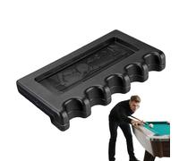 Generico Billiards Pool Accessories - Professional Space-Saving Design, Portable Hard Carrier | 4/5 Slotted Billiard Cue Rack, Tabletop Holder Anti-Slip Weighted Durable Cue Pad, Men Family