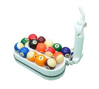 Generico Billiards & Snooker Training Rack, 3D Printed Pool Ball Setter, One-Piece Molding Without Seams Design, Holds 15 Balls, Portable Practice Tool for Pool Table Accessories(White)