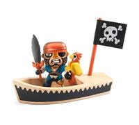 GENERICO BILY CANNOT PIRATA CON BARCA IN LEGNO LINEA ARTY TOYS