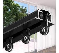 Generico Binario per Tenda da soffitto Invisibile, 21 Piedi, Lega di Alluminio Nano Silence Nera, Design a Incasso, Ideale per finestre di Soggiorno e Camera da Letto, divisorio per Ambienti, Sistema
