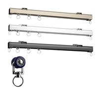 Generico Binario per Tende da soffitto, aste divisorie, Asta per Tende Scorrevole silenziosa per finestre, Installazione a Parete o a soffitto, Barra silenziosa per Un Funzionamento Fluido, soluzioni