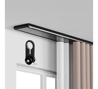 Generico Binario per Tende da soffitto in Alluminio Resistente - Divisorio per Ambienti Regolabile da 1 a 10 m per la Privacy, Facile da installare, Perfetto per casa, Ufficio, Eventi, Gestione degli