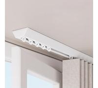 Generico Binario per Tende da soffitto in Alluminio Ultra Sottile da 21 Piedi - Divisorio Scorrevole Silenzioso, Facile da installare, Perfetto per casa, Ufficio, Eventi, Sistema di Tende Bianche, sa