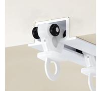 Generico Binario per Tende da soffitto Personalizzabile e Resistente - Divisorio per Ambienti da 6 a 32 Piedi con rulli scorrevoli e Accessori per cubicoli e Uso Domestico - Soluzione Versatile per l