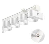 Generico Binario per Tende in Alluminio ad Alta Resistenza, Binario Ondulato da soffitto da 290 cm per divisori per Ambienti, Montaggio a Parete, Spessore 1,5 mm, Ideale per Un Arredamento Elegante e