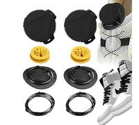 Generico Binden, Binden - Drehbare Schnalle, Verstellbare, Bindende | Metalldraht-Schuhschnüre Mit Sicherheitsschloss, Sportschuhzubehör Für Turnschuh