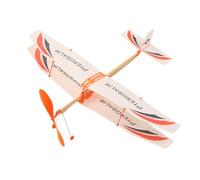 Generico Biplane Model Kit, Rubber Band Airplane Toy, Compact Aircraft Building Set, 19.69x16.93 inches Colorful Educational Design, Easy Assembly for Kids, Indoor & Outdoor Learning Fun