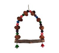 Generico Bird achimes per Gabbia, appollaia di Legno per Gabbie per Uccelli - per Supporti per parchi Giochi con Palla di Rattan per Pellicola Esterna al Coperto da Esterno