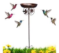 Generico Bird Bath, Outdoor Birds Basin, 31.1x10x10in Ground Stake Design, Detachable Bowl Feature, Lawn Garden Ornament for Porch, Backyard, Patio, Outside, Yard, Nature Decor, Wildlife Attraction