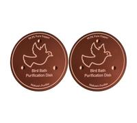 Generico Bird Bath Purification Disk 2 Pieces - Copper Cleaning Disk | Triple-Point Support Purifier Plate for Outdoor Garden Backyard Hummingbird