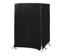 Generico Bird Cage Cover, Breathable Pet Cage Shield, Washable and Light-Blocking Nighttime Sleep Accessories for Small Animals, Finches, Cockatiels, Parakeets, Parrots, Black Colored