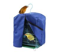 Generico Bird Cover For Cage - Polyester 32x33x45cm 100g Breathable Windproof Zippered Warm Cover | Parrot Parakeet Cage Dust Protection | Suitable For Lovebirds Budgies Finches Macaw