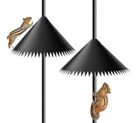 Generico Bird Guard - Rotatable Squirrel Shield, Easy Install Protective Baffle | Bird House Guard Accessory for Deter Racoons Small Animal Climbing Outdoor Feeder Pole Garden Yard Defense Use